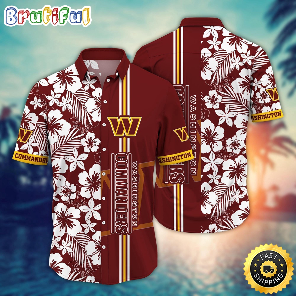 Washington Commanders Hawaii Shirt  Flower Exotic Island Fashion