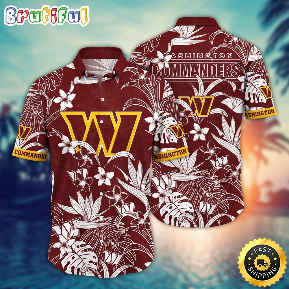 Washington Commanders Hawaii Shirt  Flower Vacation Mood Shirts