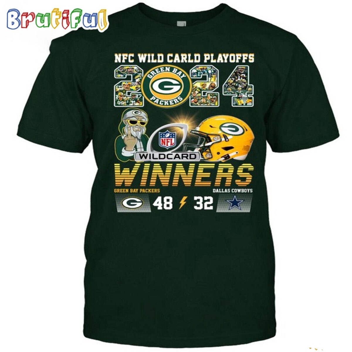 2024 NFC Wild Carld Playoffs Winners Green Bay Packers 48 32
