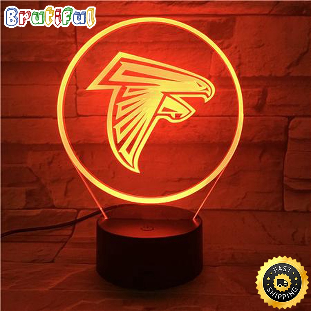 Atlanta Falcons Night Light Sports 3D Illusion LED Lamp