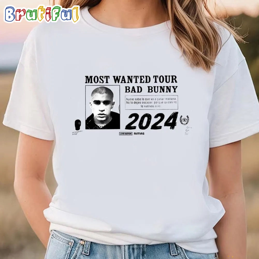 Bad Bunny Coming To The Wells Fargo Center In April 2024 T Shirt 1