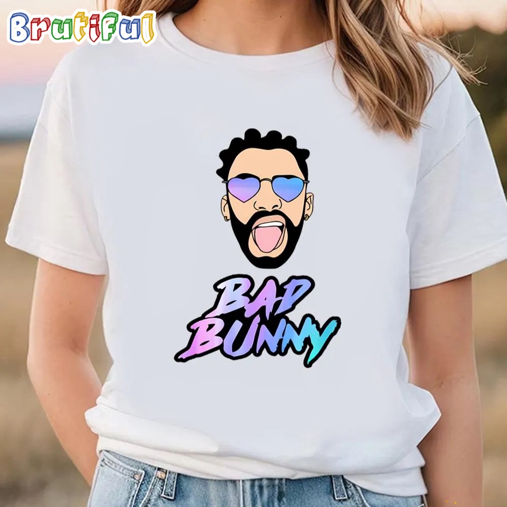 Bad Bunny Face 2024 Shirt For Fan 1