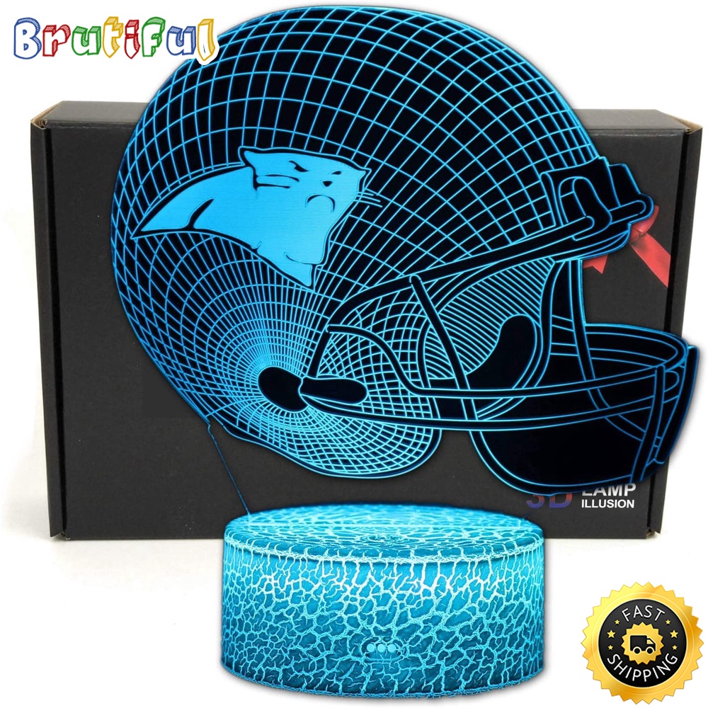 Carolina Panthers Night Light 3D Illusion LED Lamp