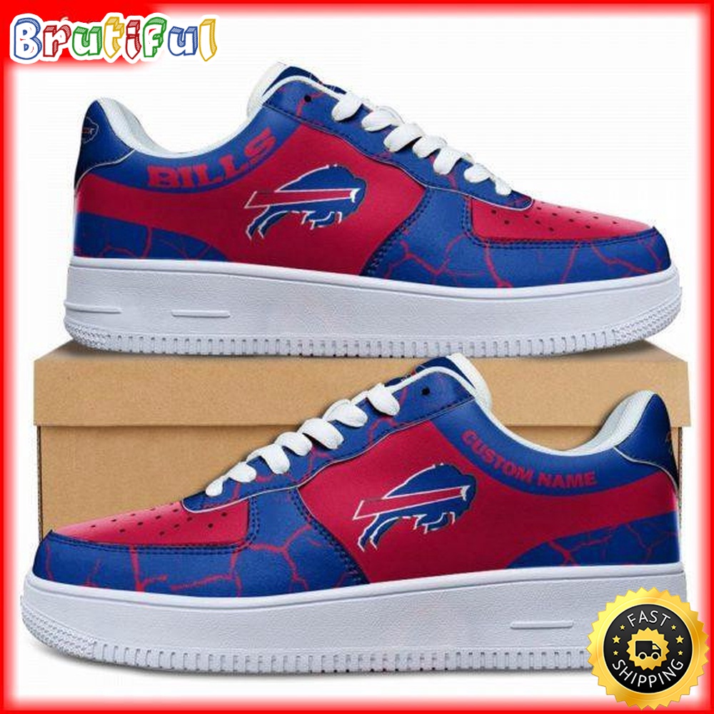 Custom NFL Buffalo Bills Air Force 1 Shoes Sneaker Football Shoes For Fans 1