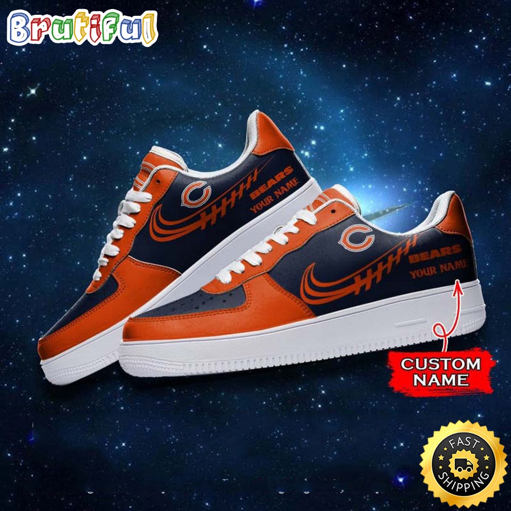 Custom NFL Chicago Bears Air Force 1 Shoes Sneaker Football Shoes For Sport Fans 1