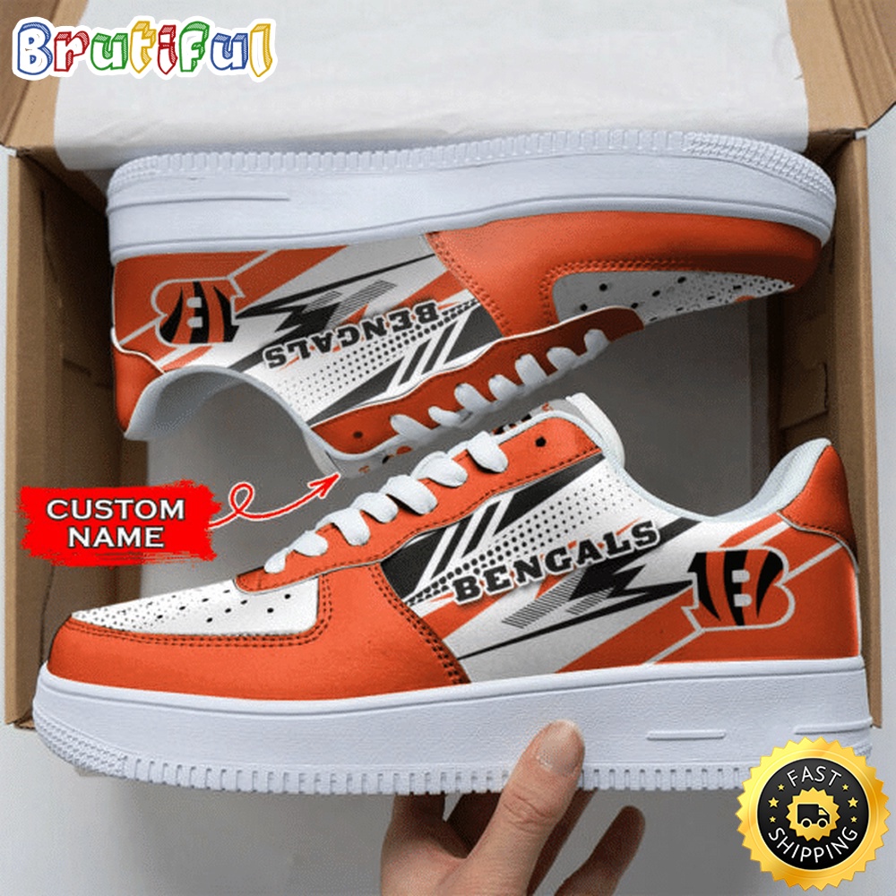 Custom NFL Cincinnati Bengals Air Force 1 Shoes Sports Sneaker For Fans 1