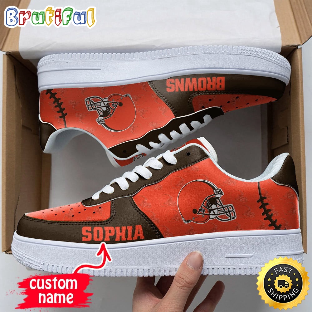 Custom NFL Cleveland Browns Air Force 1 Shoes Fashionable Air Force 1 1