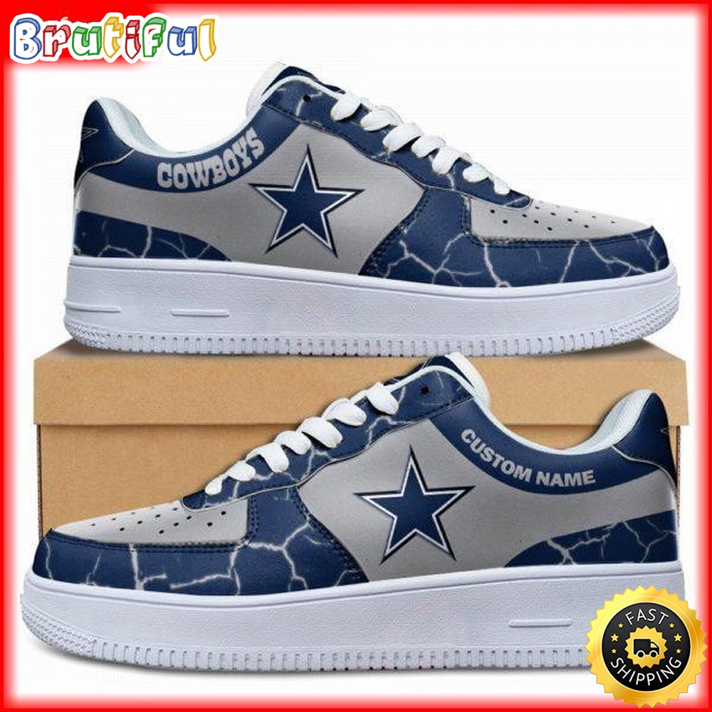 Custom NFL Dallas Cowboys Air Force 1 Shoes Sneaker Football Shoes For Fans 1