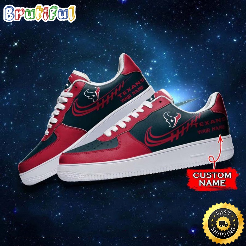 Custom NFL Houston Texans Air Force 1 Shoes Sneaker Football Shoes For Sport Fans 1