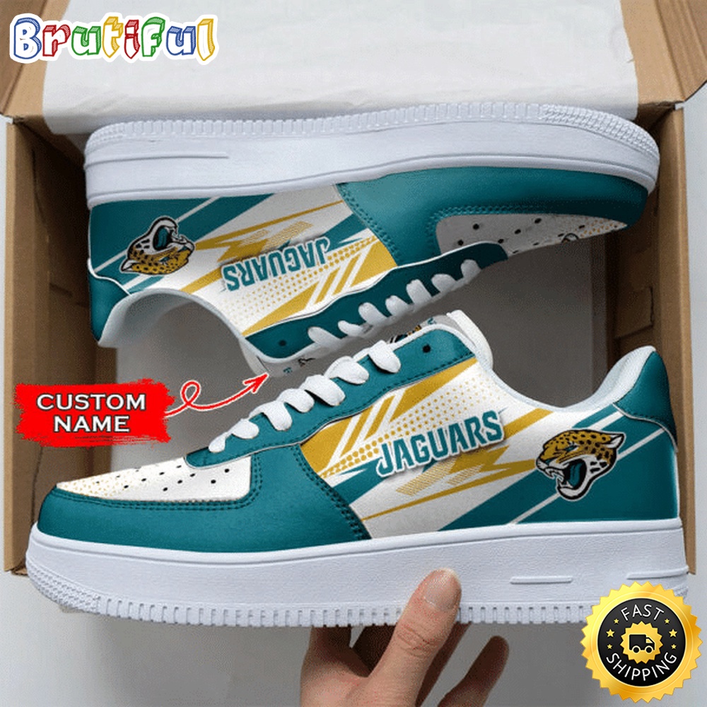 Custom NFL Jacksonville Jaguars Air Force 1 Shoes Sports Sneaker For Fans 1