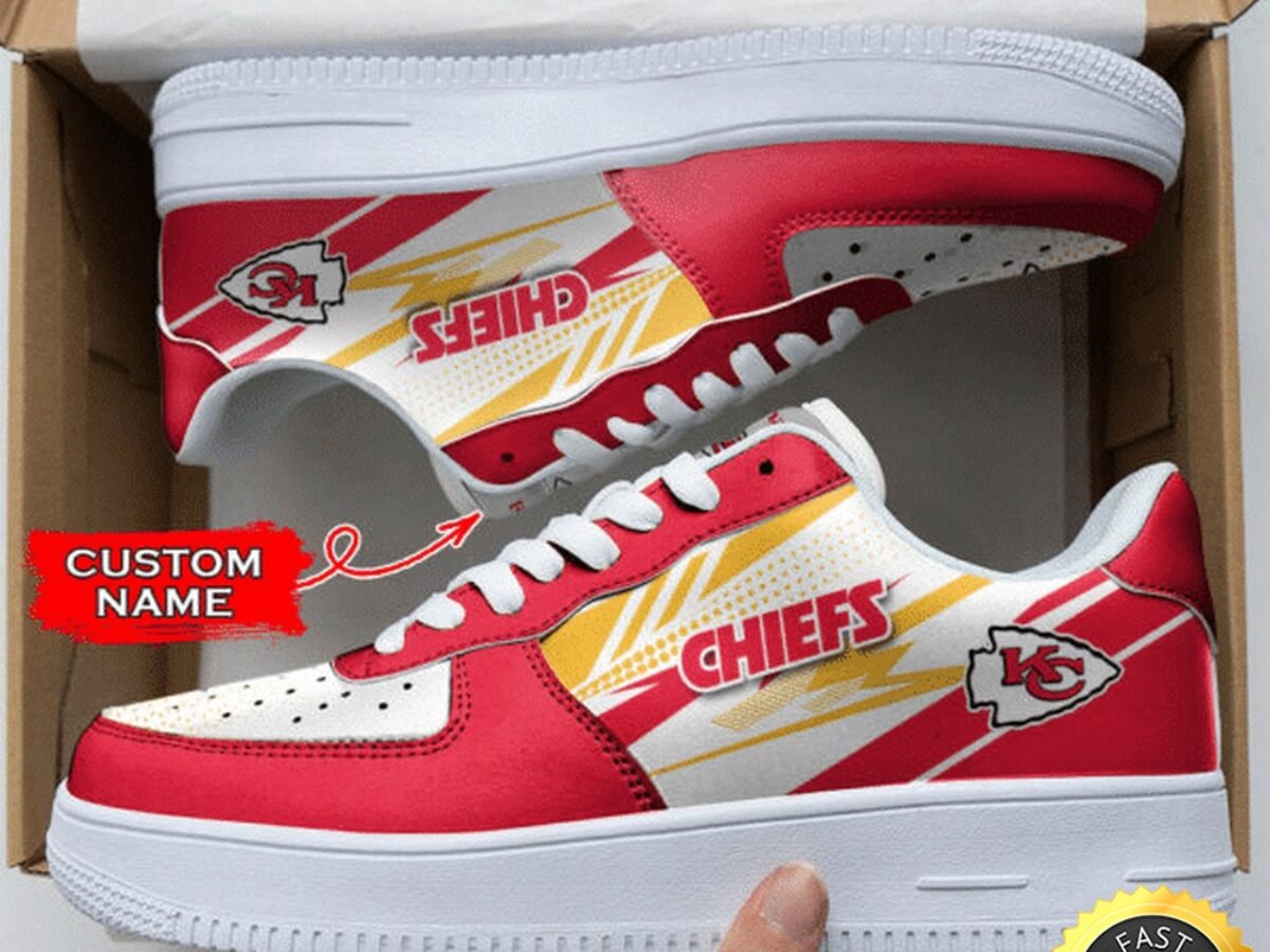 Custom Nike Air Force 1 Kansas City Chiefs Custom Kansas City Chiefs Nike Air Force 1  main image 2