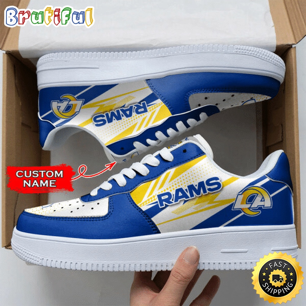 Custom NFL Los Angeles Rams Air Force 1 Shoes Sports Sneaker For Fans 1