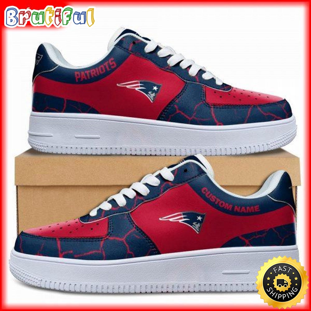 Custom NFL New England Patriots Air Force 1 Shoes Sneaker Football Shoes For Fans 1
