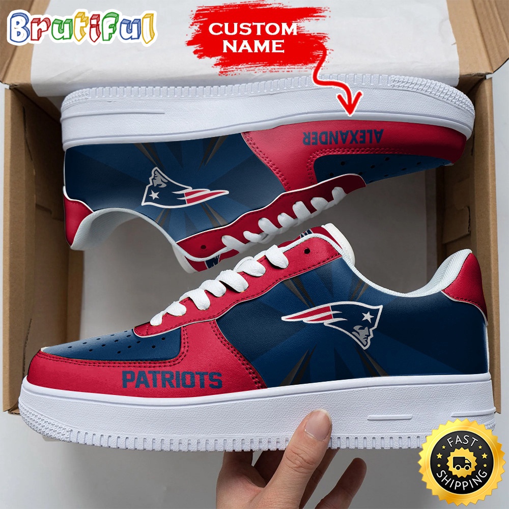 Custom NFL New England Patriots Air Force 1 Shoes Versatile AF1 Series 1