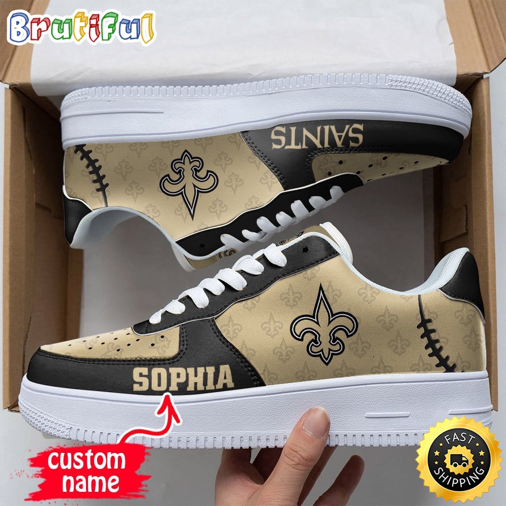 Custom NFL New Orleans Saints Air Force 1 Shoes Fashionable Air Force 1 1
