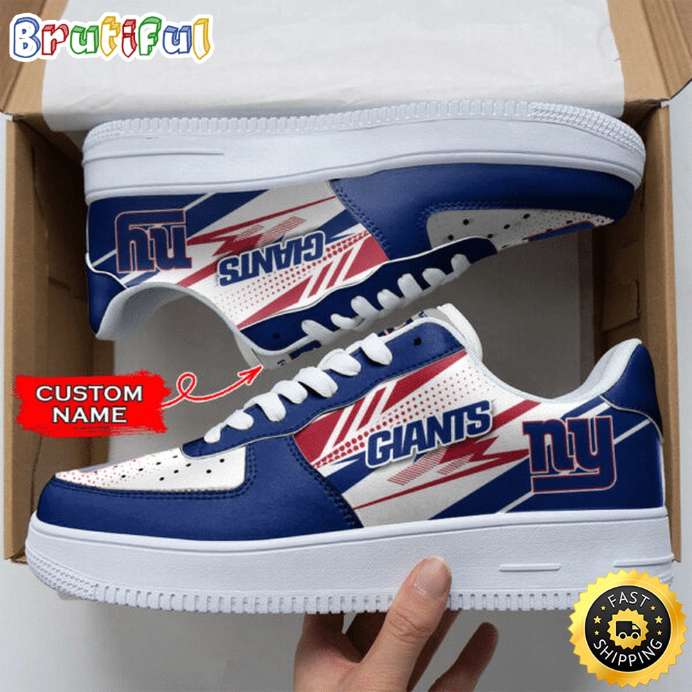 Custom NFL New York Giants Air Force 1 Shoes Sports Sneaker For Fans 1