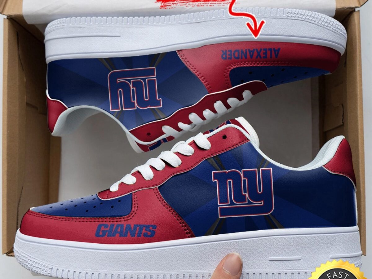 Custom NFL New York Giants Air Force 1 Shoes Versatile AF1 Series