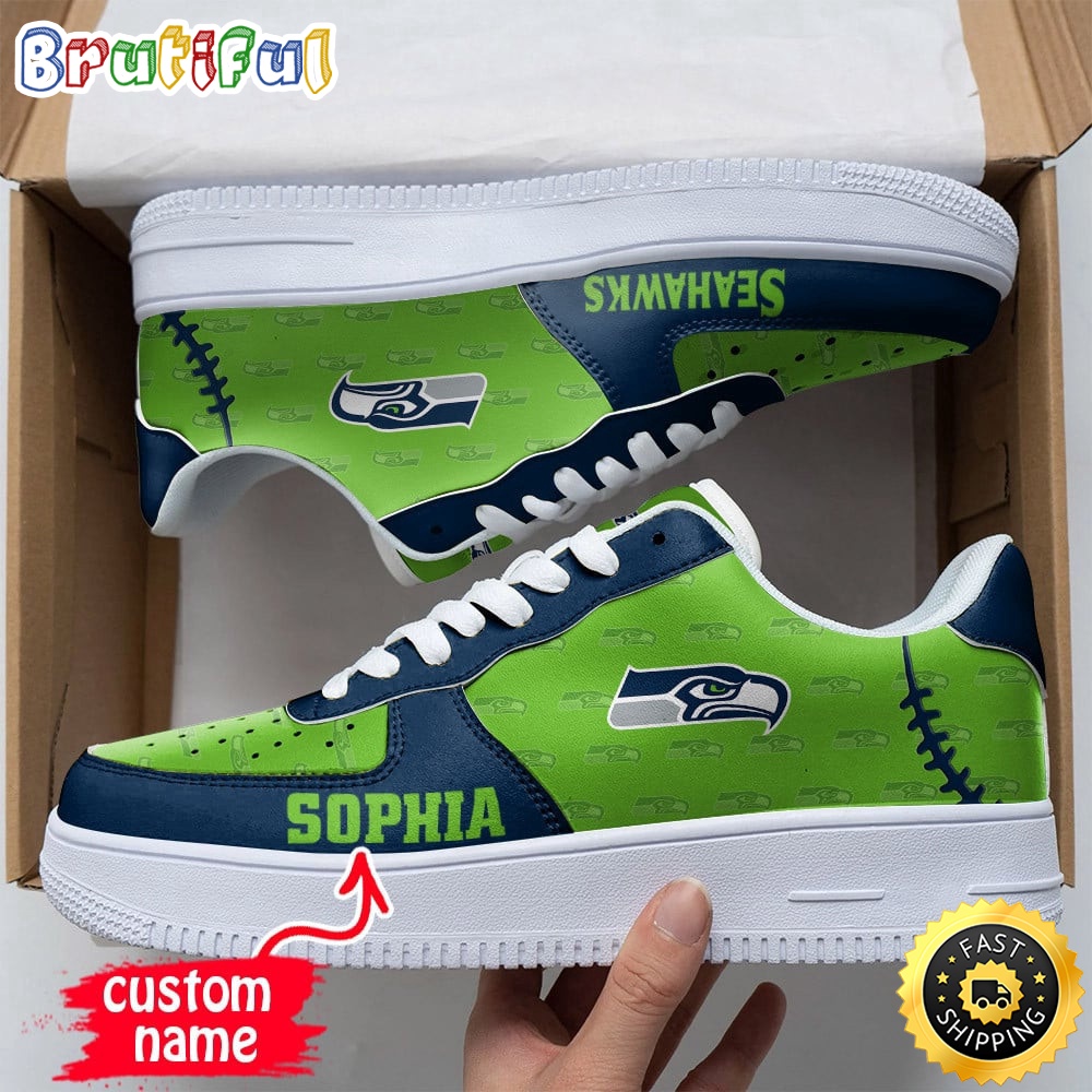 Custom NFL Seattle Seahawks Air Force 1 Shoes Fashionable Air Force 1 1