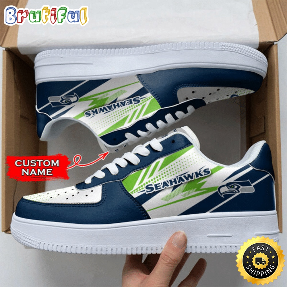 Custom NFL Seattle Seahawks Air Force 1 Shoes Sports Sneaker For Fans 1