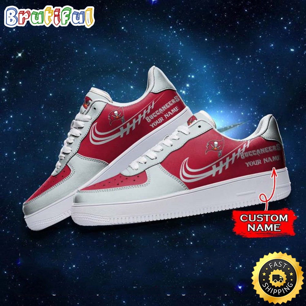 Custom NFL Tampa Bay Buccaneers Air Force 1 Shoes Sneaker Football Shoes For Sport Fans 1