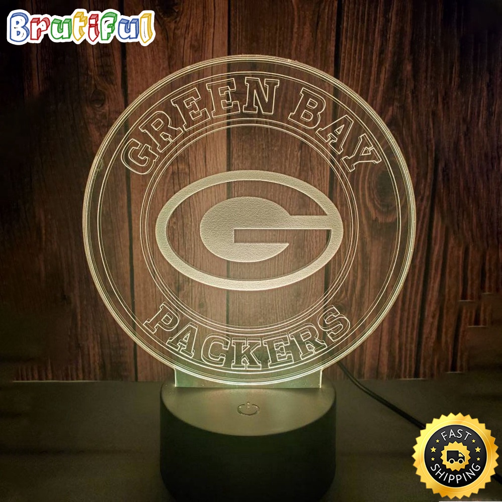Green Bay Packers Night Light Sports 3D LED Lamp