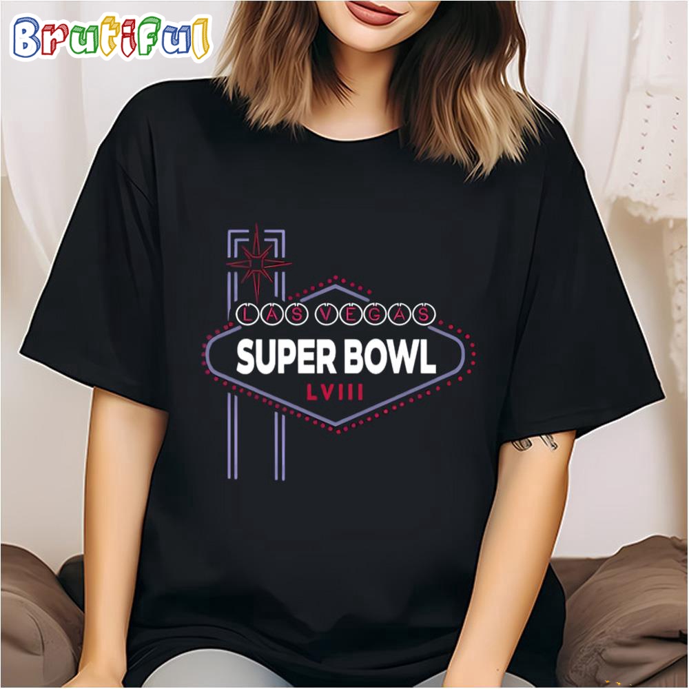 Las Vegas Super Bowl Lviii Logo T Shirt 1