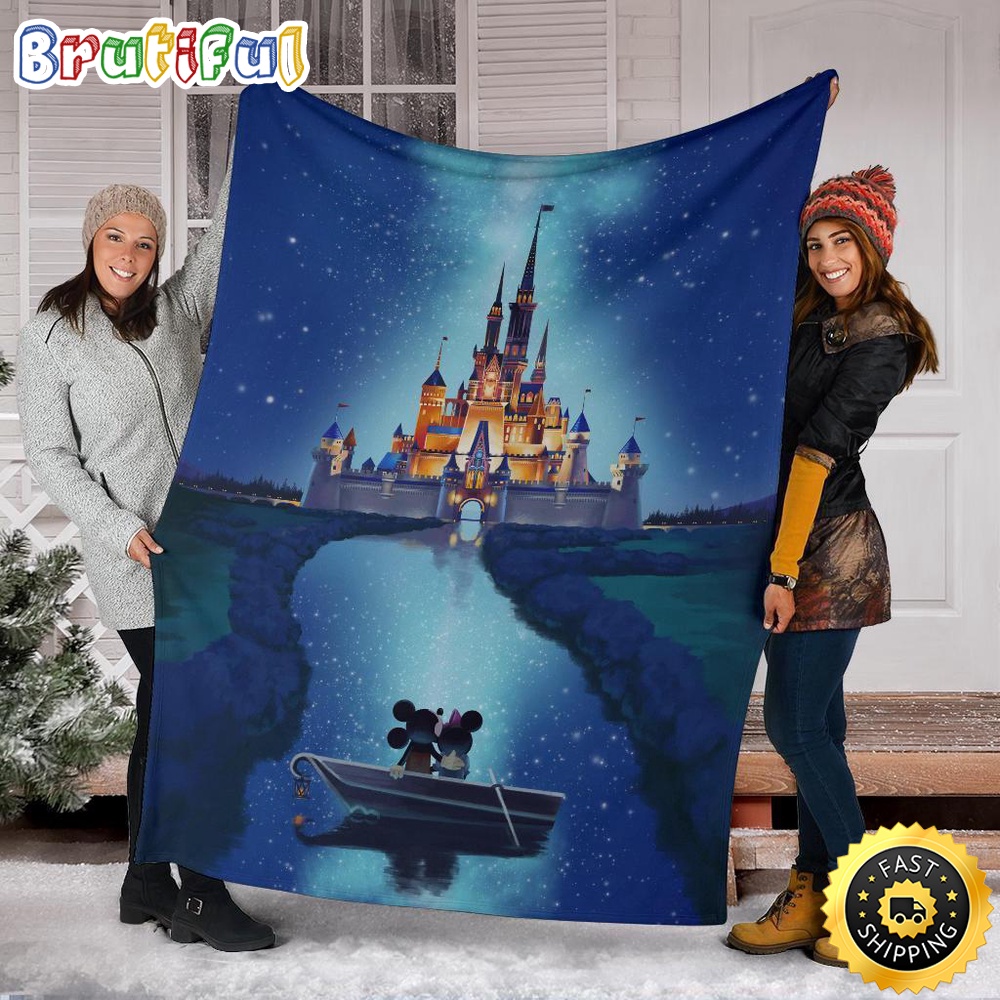 Minnie Mouse Blanket Journey To Castle Mickey And Minnie Fleece Blanket