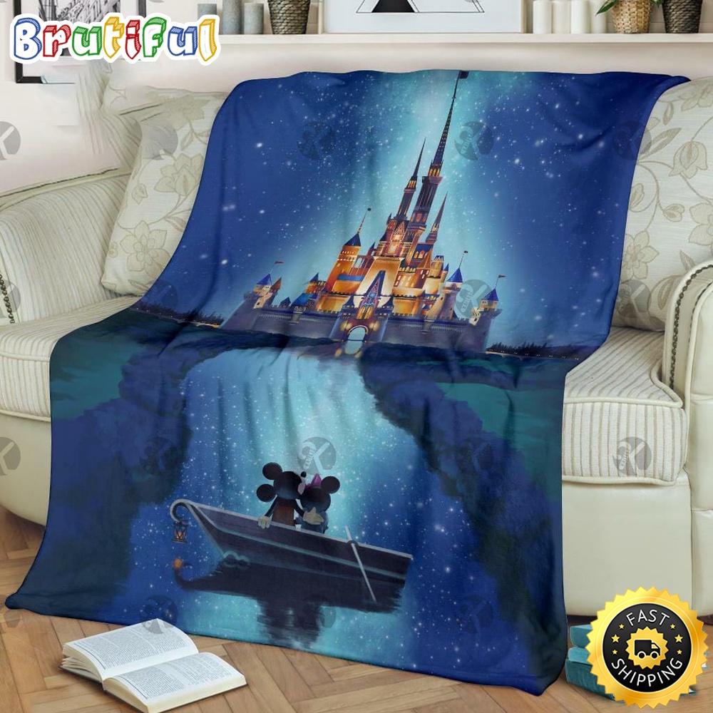 Minnie Mouse Blanket Mickey Mouse And Minnie Journey To Disney Castle Fleece Blanket