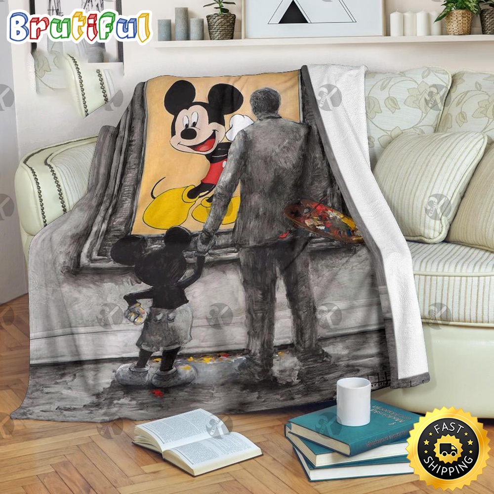 Minnie Mouse Blanket Mickey Mouse Pencil Art Walt Disney And Mickey Mouse Fleece Blanket
