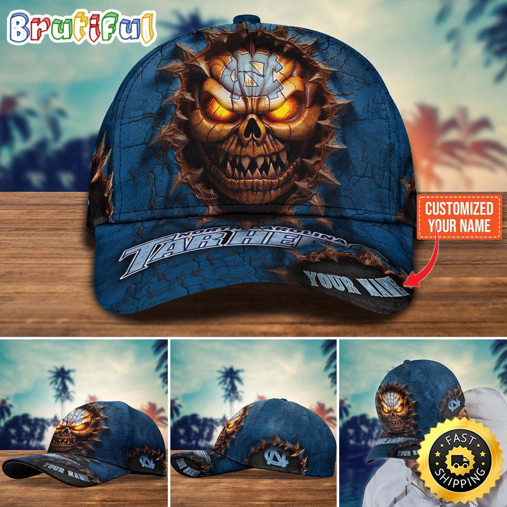 NCAA North Carolina Tar Heels Baseball Cap Halloween Custom Cap For This Season