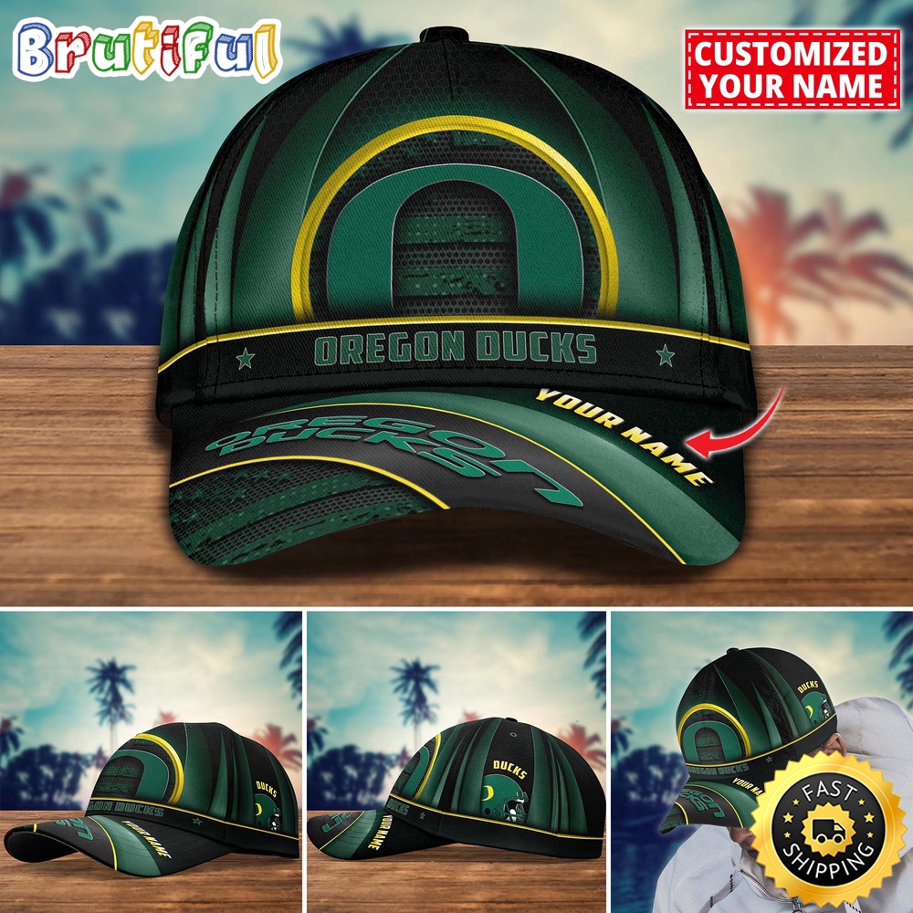 NCAA Oregon Ducks Baseball Cap Custom Cap For Football Fans