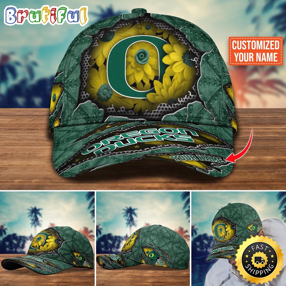 NCAA Oregon Ducks Baseball Cap Custom Cap Trending
