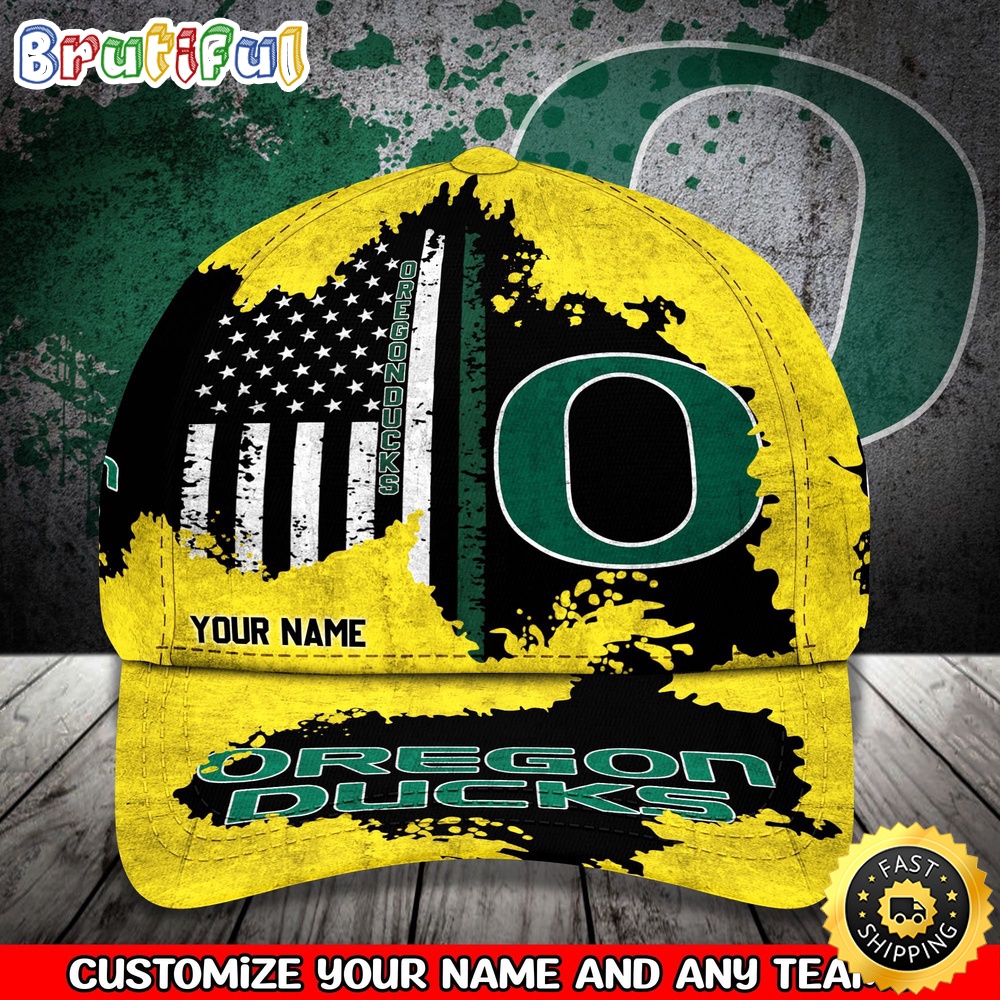 NCAA Oregon Ducks Baseball Cap Your Name Custom Baseball Cap