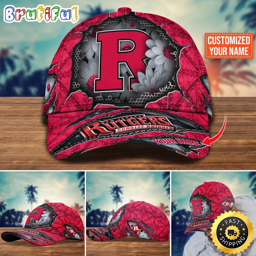 NCAA Rutgers Scarlet Knights Baseball Cap Custom Cap Trending NCAA Rutgers Scarlet Knights Baseball Cap Custom Cap Trending