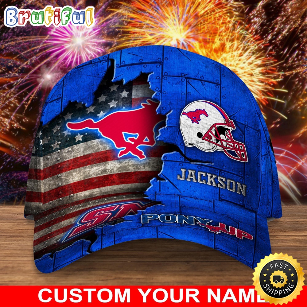 NCAA SMU Mustangs Baseball Cap Custom Cap Go Sports Teams NCAA SMU Mustangs Baseball Cap Custom Cap Go Sports Teams