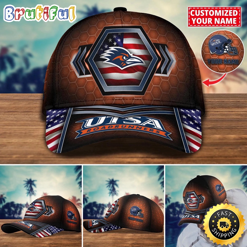 NCAA UTSA Roadrunners Baseball Cap Best Trending Custom Name Cap NCAA UTSA Roadrunners Baseball Cap Best Trending Custom Name Cap