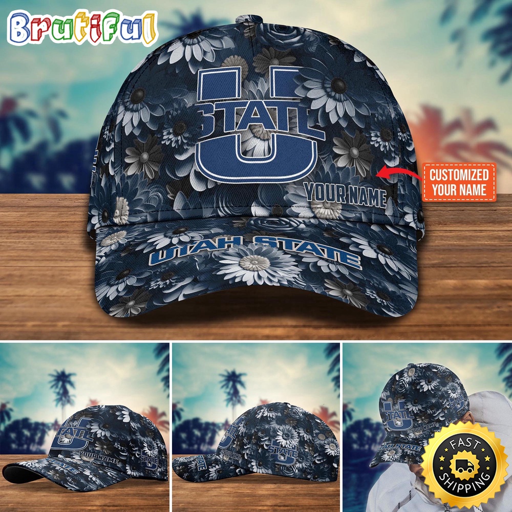 NCAA Utah State Aggies Baseball Cap Customized Cap Hot Trending NCAA Utah State Aggies Baseball Cap Customized Cap Hot Trending