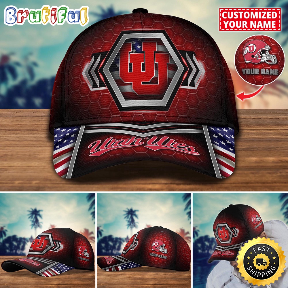 NCAA Utah Utes Baseball Cap Best Trending Custom Name Cap NCAA Utah Utes Baseball Cap Best Trending Custom Name Cap