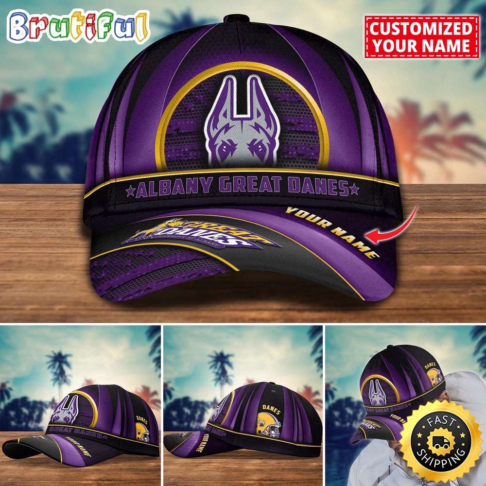NCAA Albany Great Danes Baseball Cap Custom Cap For Football Fans kavjy1.jpg