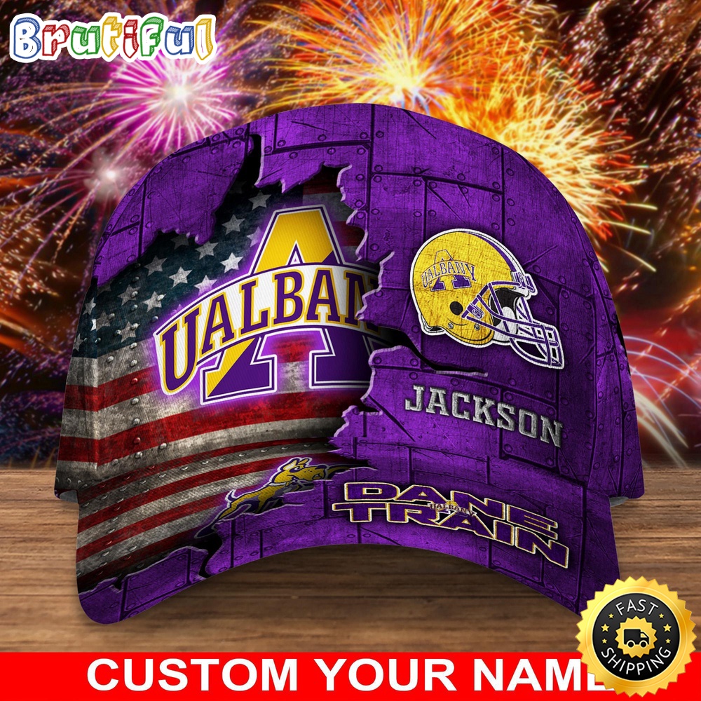 NCAA Albany Great Danes Baseball Cap Custom Cap Go Sports Teams evtc3t.jpg