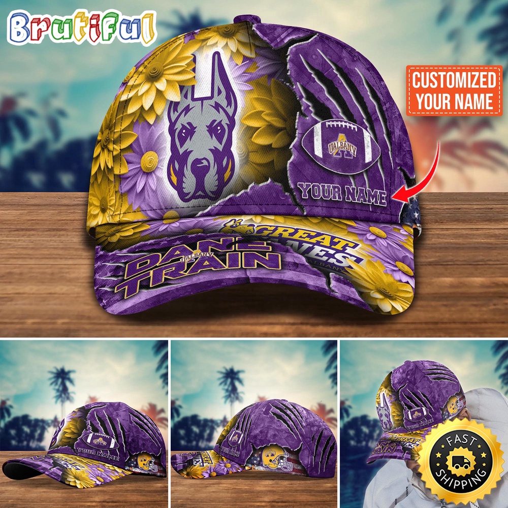 NCAA Albany Great Danes Baseball Cap Custom Hat For Fans New Arrivals iznqbk.jpg