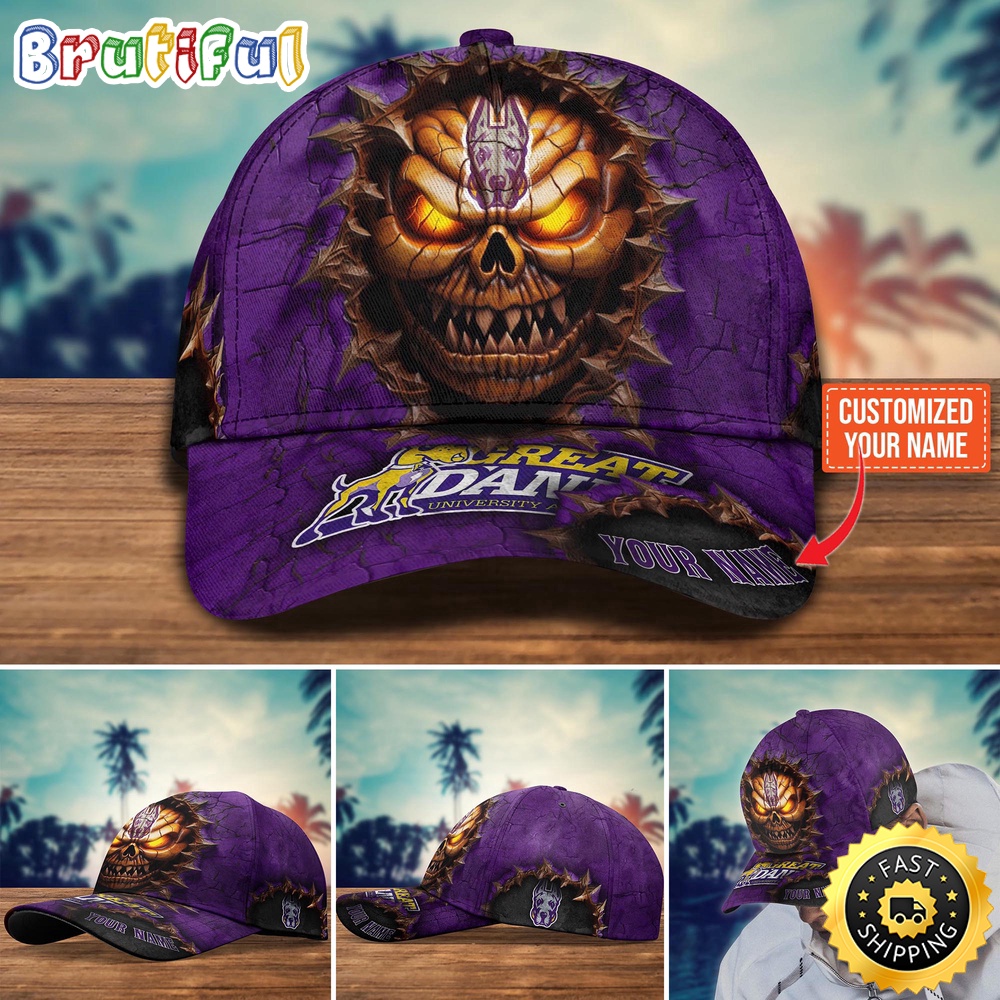 NCAA Albany Great Danes Baseball Cap Halloween Custom Cap For This Season bbnrau.jpg