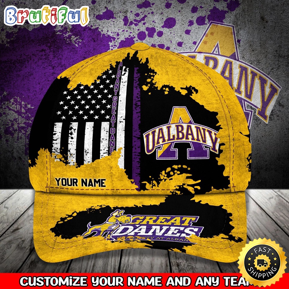 NCAA Albany Great Danes Baseball Cap Your Name Custom Baseball Cap p1g33p.jpg