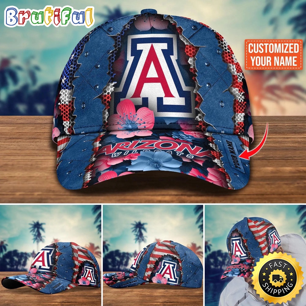 NCAA Arizona Wildcats Baseball Cap Custom Cap For Fans tgfro6.jpg