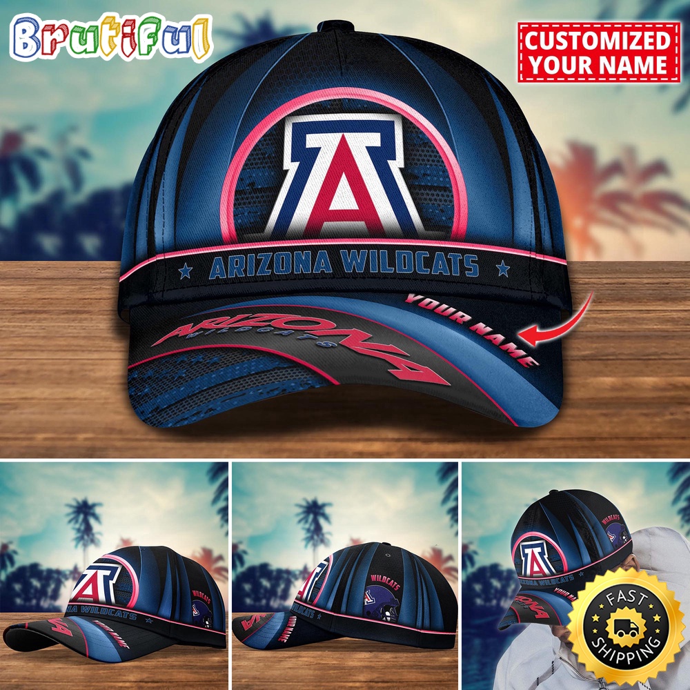 NCAA Arizona Wildcats Baseball Cap Custom Cap For Football Fans w9rubr.jpg