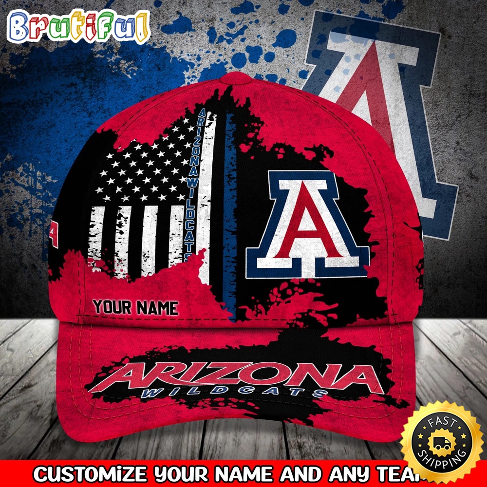 NCAA Arizona Wildcats Baseball Cap Your Name Custom Baseball Cap vusxnc.jpg