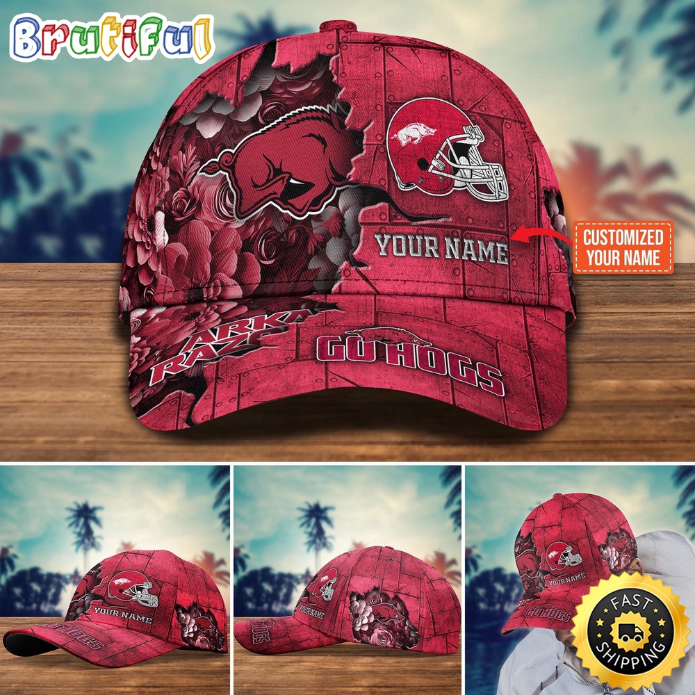 NCAA Arkansas Razorbacks Baseball Cap Custom Hat For Fans i4eqwj.jpg
