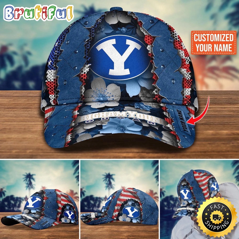 NCAA BYU Cougars Baseball Cap Custom Cap For Fans weplnl.jpg