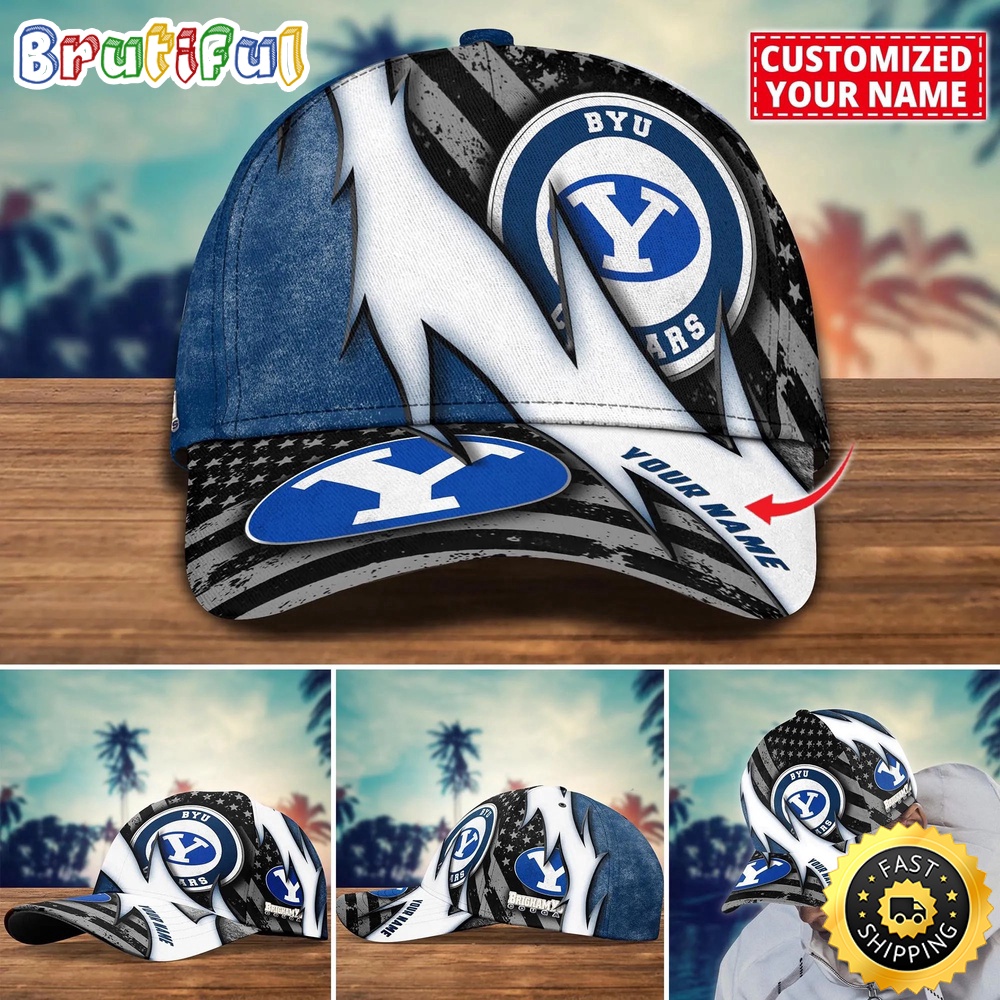 NCAA BYU Cougars Baseball Cap Custom Cap For Sport Fans ti8kpx.jpg
