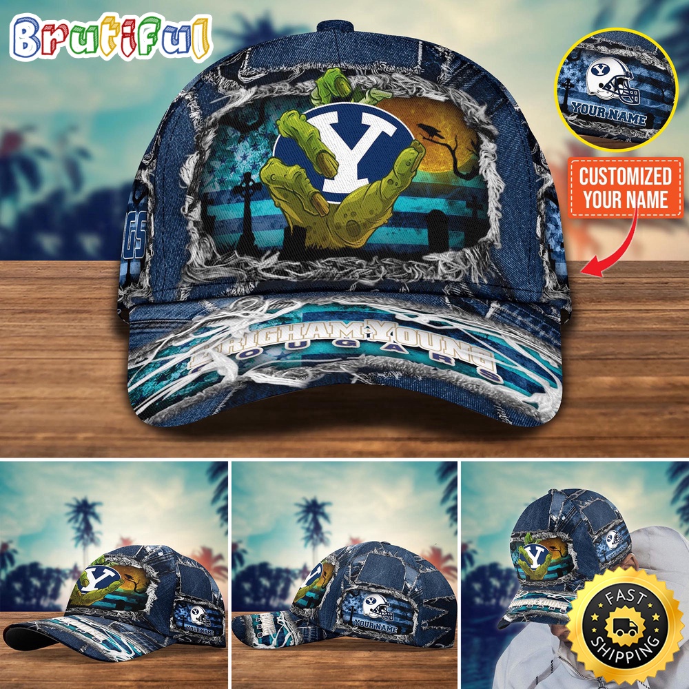 NCAA BYU Cougars Baseball Cap Halloween Custom Name Cap aw3awg.jpg